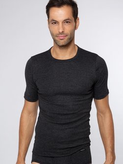 Herren Unterhemd Jeans Feinripp