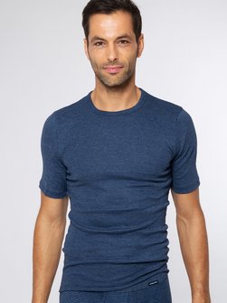 Herren Unterhemd Jeans Feinripp