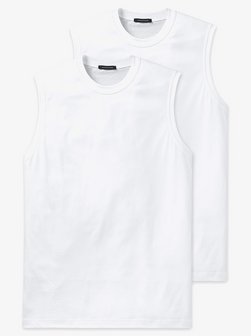 Artikelbild Herren Unterhemd  -  Shirt 0/0 - American T-Shirt von Schiesser in weiß uni