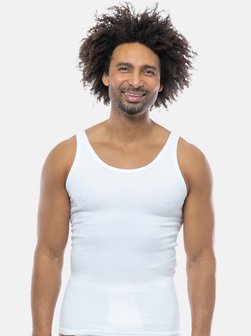 Herren Unterhemd / Tanktop - 10er Pack Doppelripp
