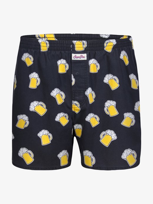 Herren Vintage-Boxershorts  -  Bier