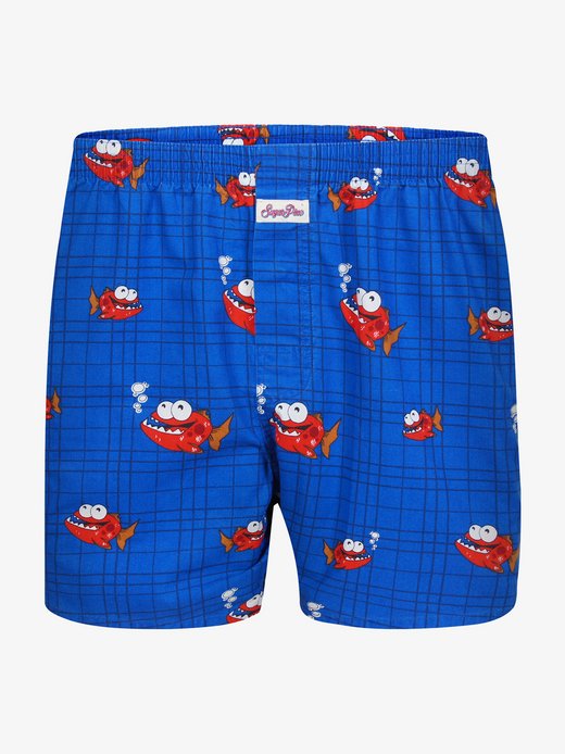 Herren Vintage-Boxershorts  -  Piranha