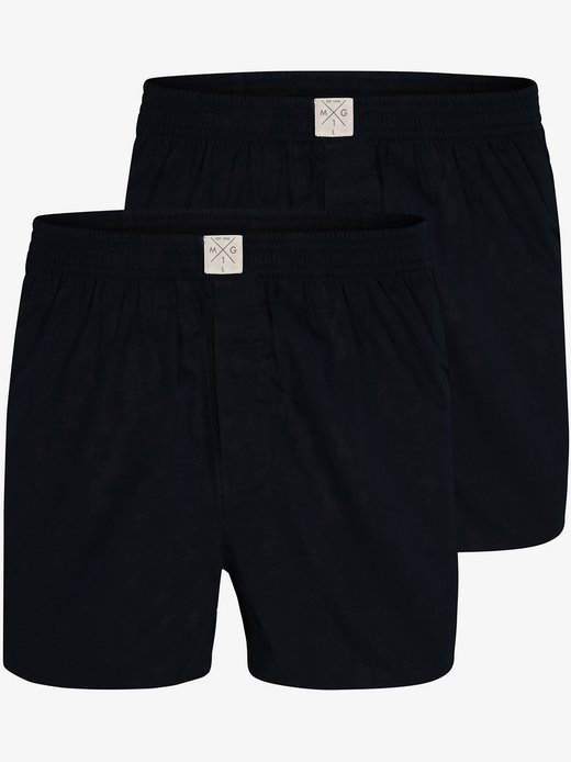 Herren Web-Boxershorts  -  2-Pack Single Colour