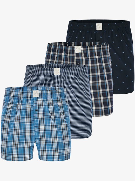 Herren Web-Boxershorts  -  4-Pack