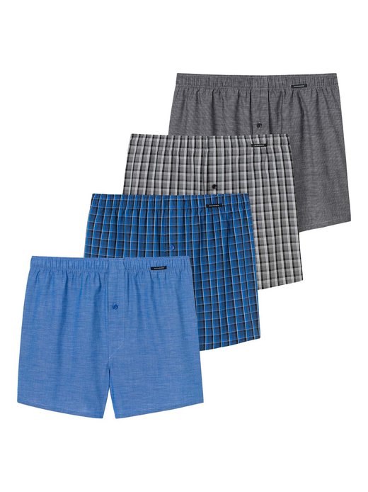 Herren Web-Boxershorts 4er Pack