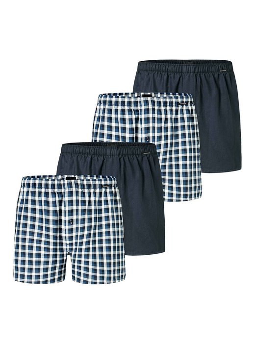 Herren Web-Boxershorts 4er Pack