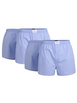 Artikelbild Herren Web-Boxershorts 4er Pack von Tom Tailor in hellblau kariert