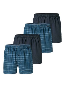 Herren Web-Boxershorts 4er Pack