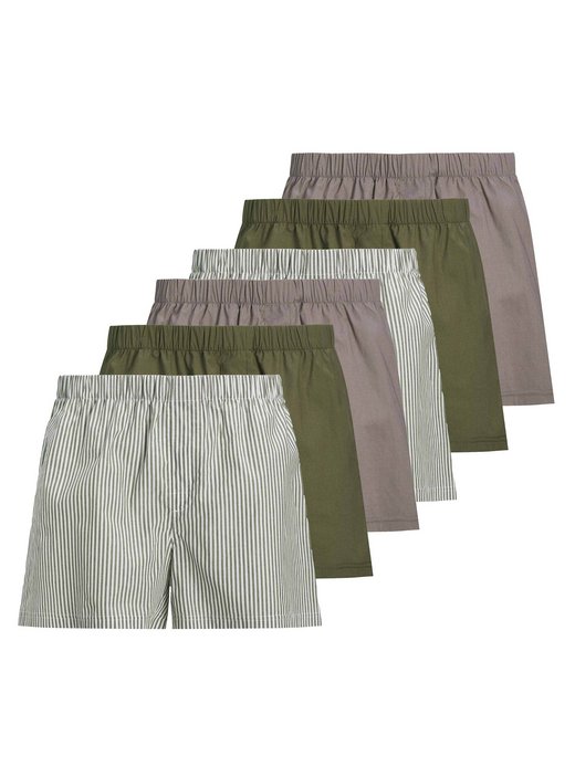 Herren Web-Boxershorts im 6er-Pack