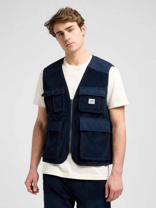 Herren Weste - Mixed Media Ww Vest