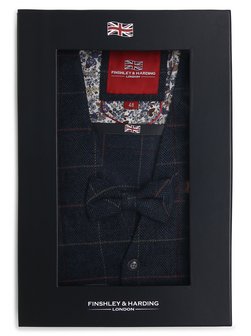 Herren Weste mit Fliege und Einstecktuch