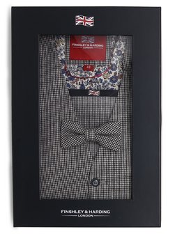 Herren Weste mit Fliege und Einstecktuch