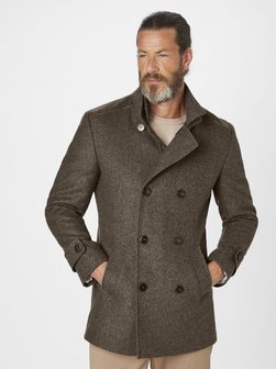 Artikelbild Herren Wollmantel - George von S4 Jackets in oliv uni