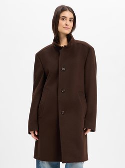 Herren Wollmantel - Maron