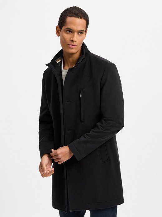 Herren Wollmantel mit Cashmere-Anteil - H-Hyde-SU-244