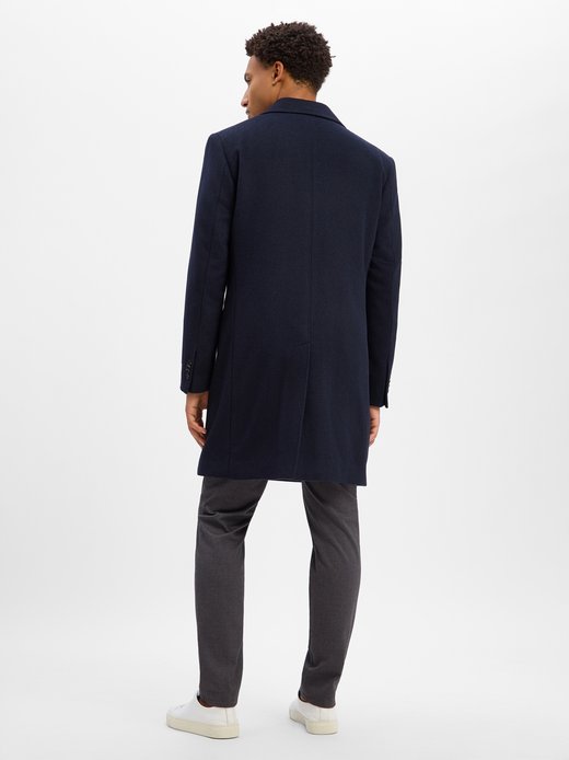 Herren Wollmantel mit Cashmere-Anteil