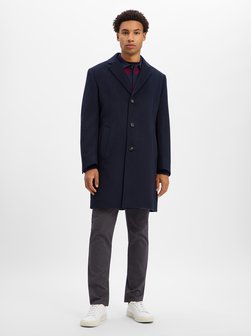 Herren Wollmantel mit Cashmere-Anteil