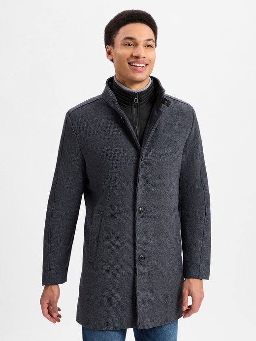 Herren Wollmantel