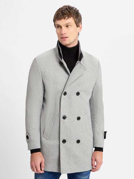 Herren Wollmantel
