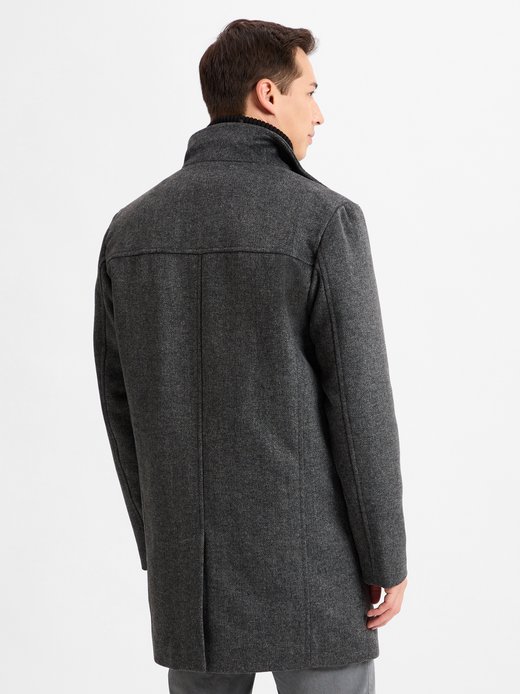 Herren Wollmantel