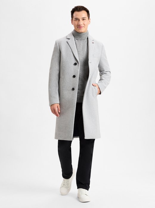 Herren Wollmantel