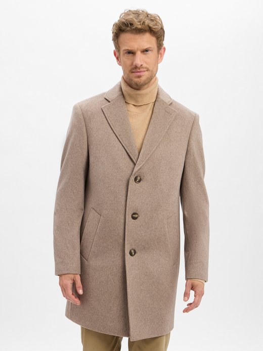 Herren Wollmantel