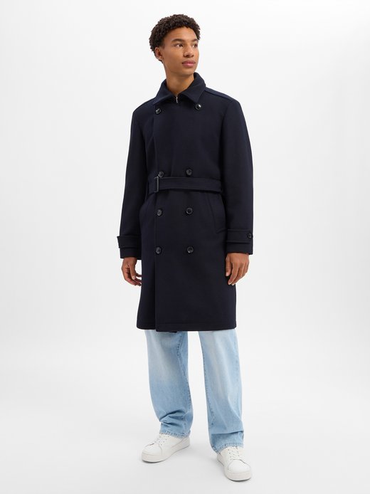 Herren Wollmantel