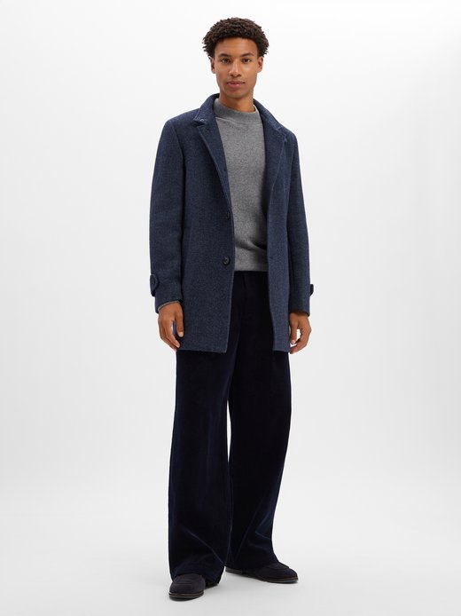 Herren Wollmantel