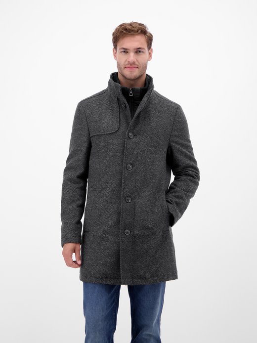 Herren Wollmantel