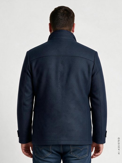 Herren Wollmantel