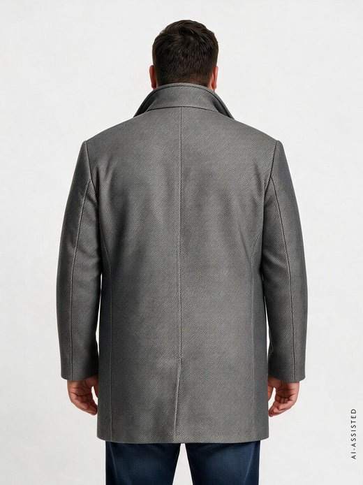 Herren Wollmantel