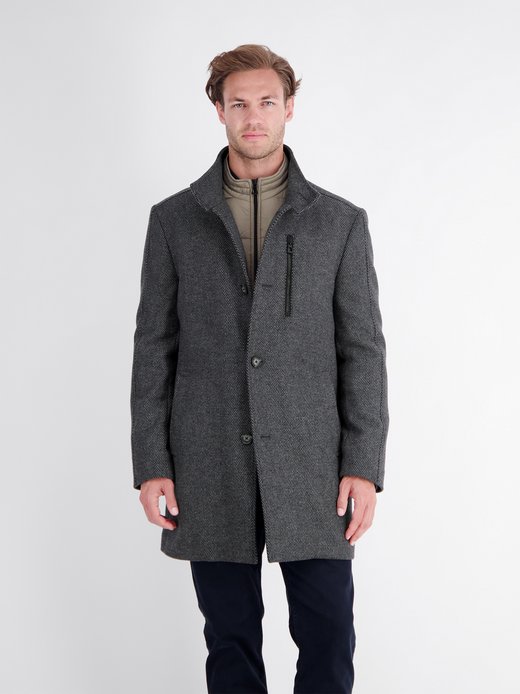 Herren Wollmantel
