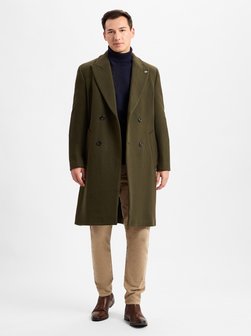 Artikelbild Herren Wollmantel von Finshley & Harding London in oliv uni