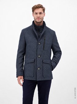Herren Wollmantel