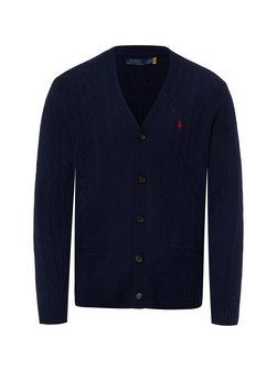 Herren Wollstrickjacke mit Cashemere-Anteil