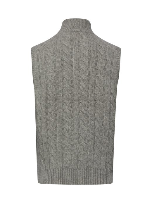 Herren Wollstrickweste mit Cashmere-Anteil