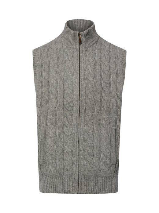 Herren Wollstrickweste mit Cashmere-Anteil