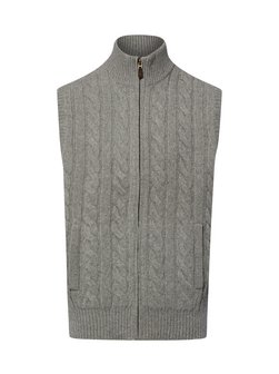 Herren Wollstrickweste mit Cashmere-Anteil