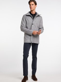 Artikelbild Herren Übergangsjacke aus Wollgemisch von Dreimaster in grau uni