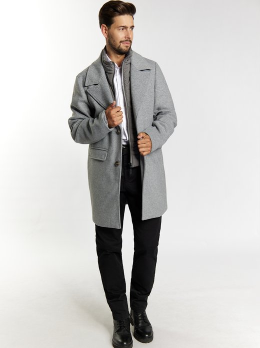 Herren Übergangsmantel aus Wollgemisch