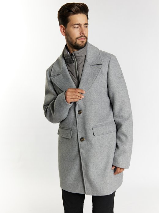 Herren Übergangsmantel aus Wollgemisch