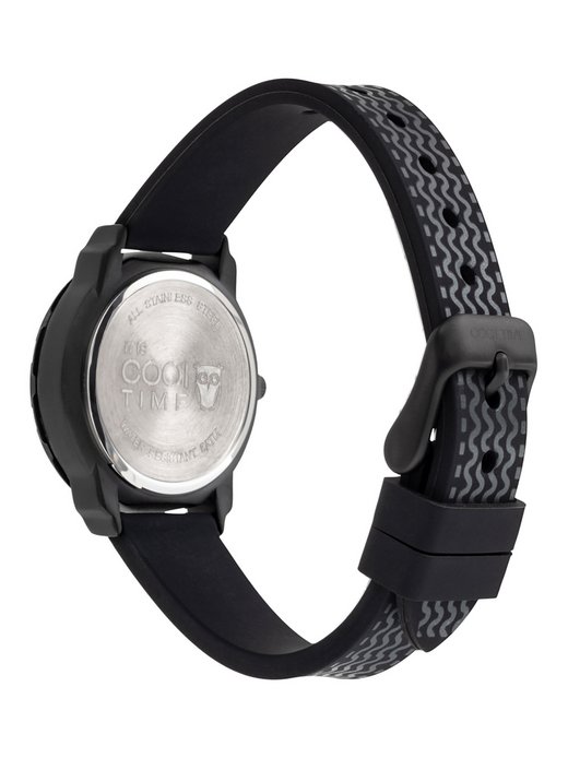 Jungen Armbanduhr  -  The Cool Black Racer