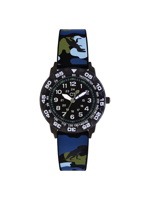 Jungen Armbanduhr  -  The Cool Dino Camouflage