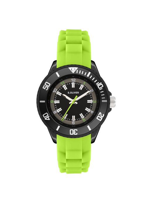 Jungen Armbanduhr  -  mit coolen Neon Details