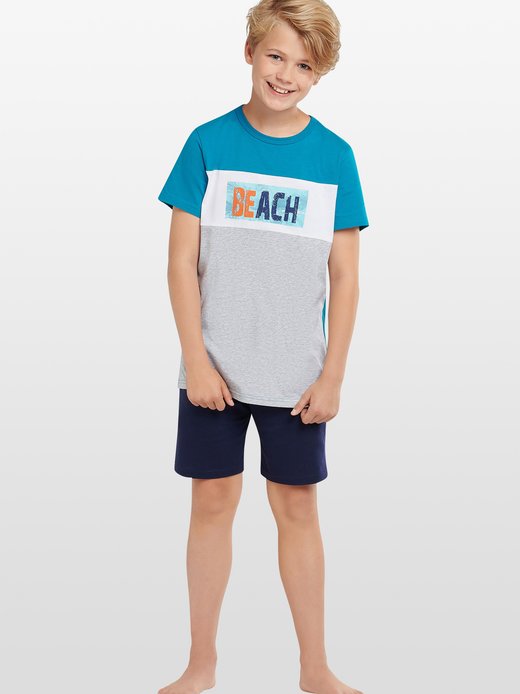 Jungen Kurzarm Schlafanzug  -  Beach Life