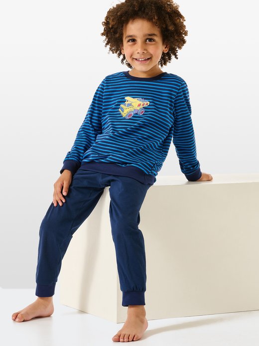 Jungen Langer Schlafanzug  -  Basic Kids