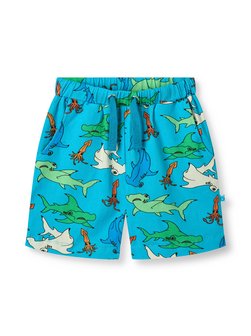 Artikelbild Jungen Shorts von Småfolk in türkis bedruckt