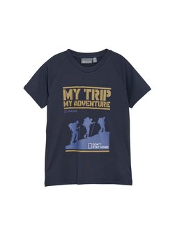 Artikelbild Jungen T-Shirt - COT-shirt W. Print - S/S, Boy von ColorKids in blau bedruckt