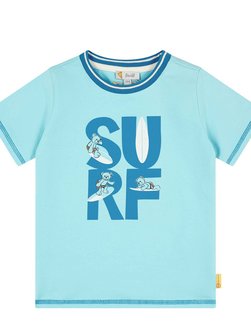 Artikelbild Jungen T-Shirt  - Surfing von Steiff in blau bedruckt