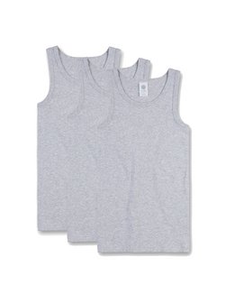 Artikelbild Jungen Unterhemd 3er Pack von Sanetta in grau uni